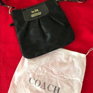 BLACK COACH CROSSBODY BAG NWOT